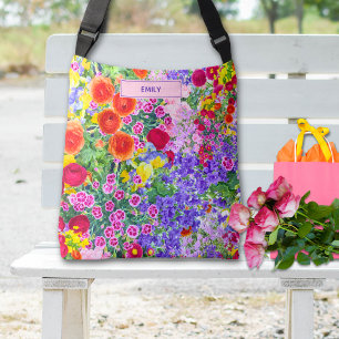 Sac Ajustable Fleurs vives personnalisées pour ami - Cadeau chic