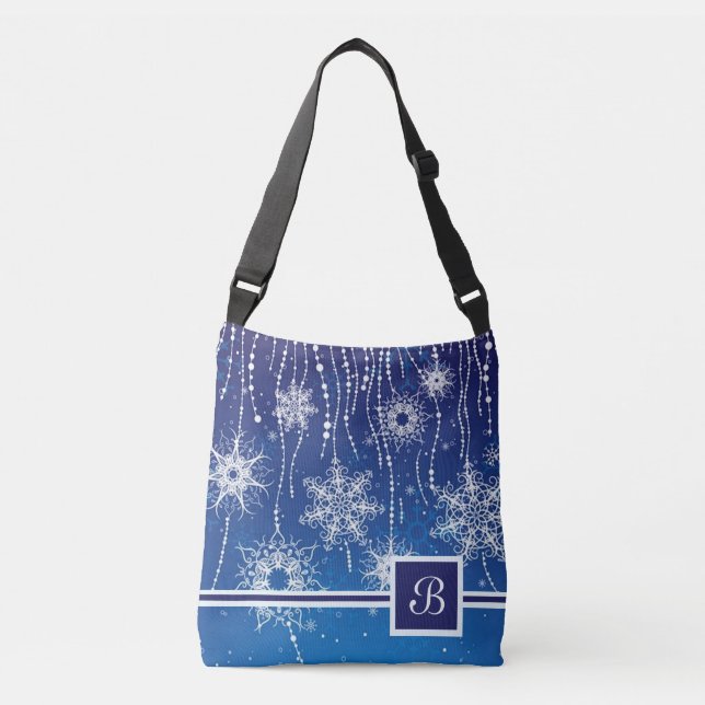 Sac Ajustable Flocons de neige abstraits (Devant)