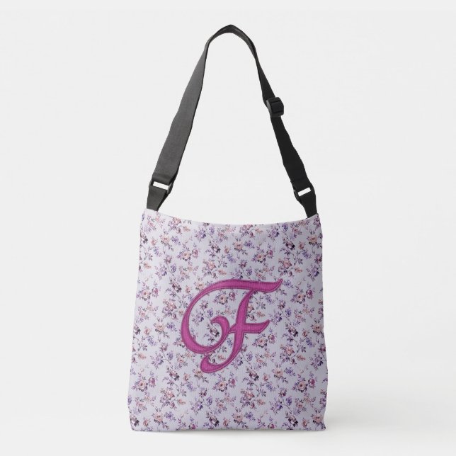 Sac Ajustable Floral Luxe Monogramme F (Devant)