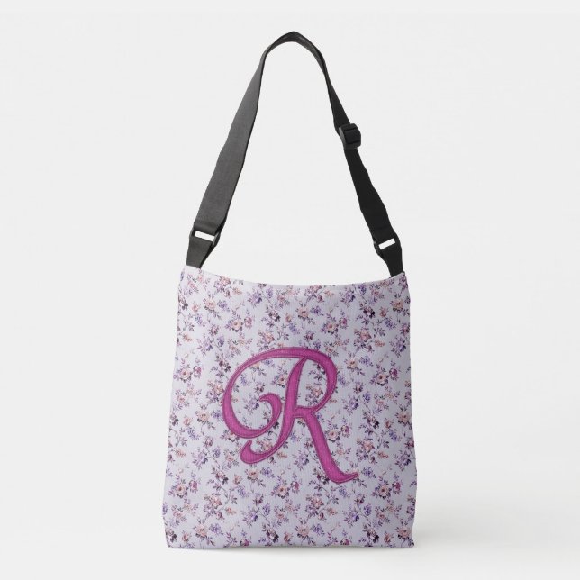 Sac Ajustable Floral Luxe Monogramme R (Devant)