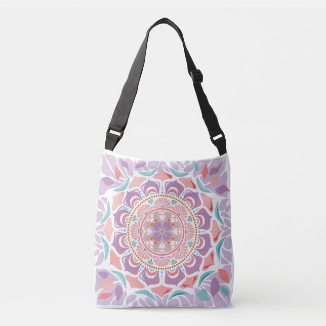 Sac Ajustable Floral Mandala Lavender (Devant)