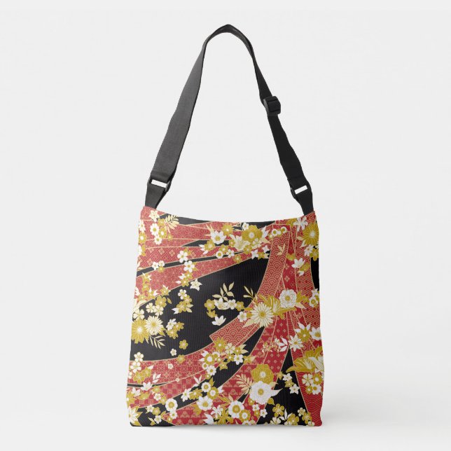 Sac Ajustable Floral Mix Kimono Pattern (Devant)