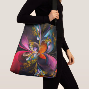 Sac Ajustable Floral moderne Art Abstrait Rouge Bleu Motif #13