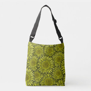 Sac Ajustable Flore Rustique Tournesol Jaune Main tirée
