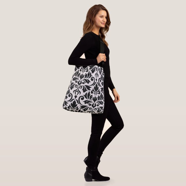 Sac Ajustable Flourissant Damask Art I 2Way Black + Crème (Sur le modèle)