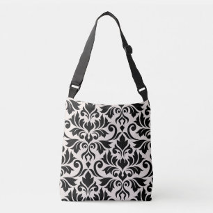 Sac Ajustable Flourissant Damask Art I Black on Cream