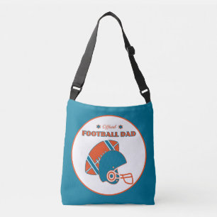 Sac Ajustable Football papa sportifs amateurs orange bleu vintag