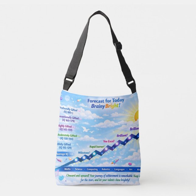 Sac Ajustable Forecast for Today: BrainyBright Weather!Tote bags (Devant)