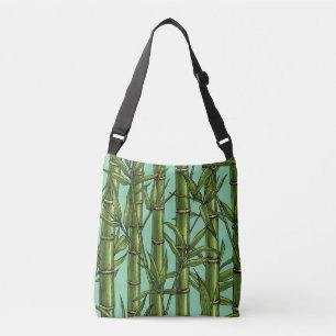Sac Ajustable Forêt de bambou sur bleu clair