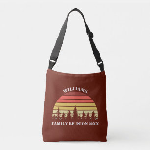 Sac Ajustable Forêt de coucher de soleil rouge randonnée camping