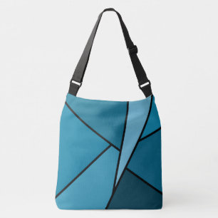 Sac Ajustable Formes géométriques Turquoises tout-sur-impression
