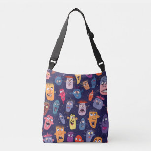 Sac Ajustable Fourre-tout à deux visages   Visages Whimsical & G