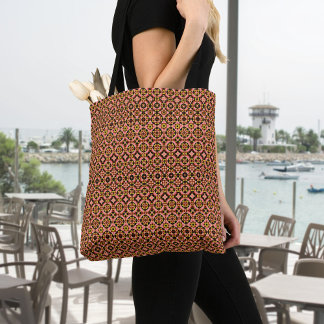 Sac Ajustable Fourre-tout Abstrait Tile Motif