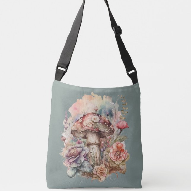 Sac Ajustable Fourre-tout aux champignons floraux (Créateur téléchargé)