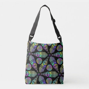 Sac Ajustable Fourre-tout bandoulière Jimette Design vert mauve