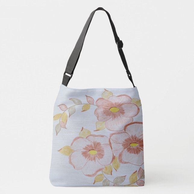 Sac Ajustable Fourre-tout Brown floral (Dos)