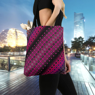 Sac Ajustable Fourre-tout de Motif rose chaud Abstrait