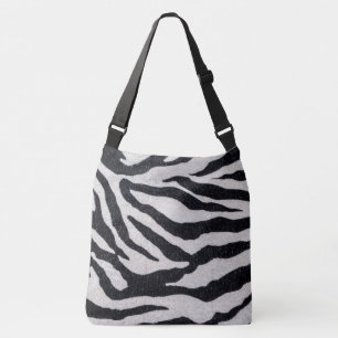 Sac Ajustable Fourre-tout d'impression Zebra noir/blanc