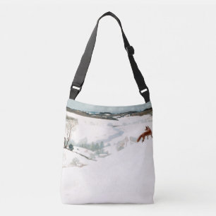 Sac Ajustable Fox dans la neige, 1935 par Newell Convers Wyeth