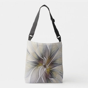 Sac Ajustable Fractal floral, fleur de fantaisie aux couleurs de