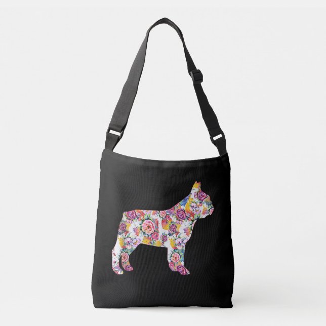 Sac Ajustable Français Bulldog Flower Motif Frenchie Bulldogs (Devant)