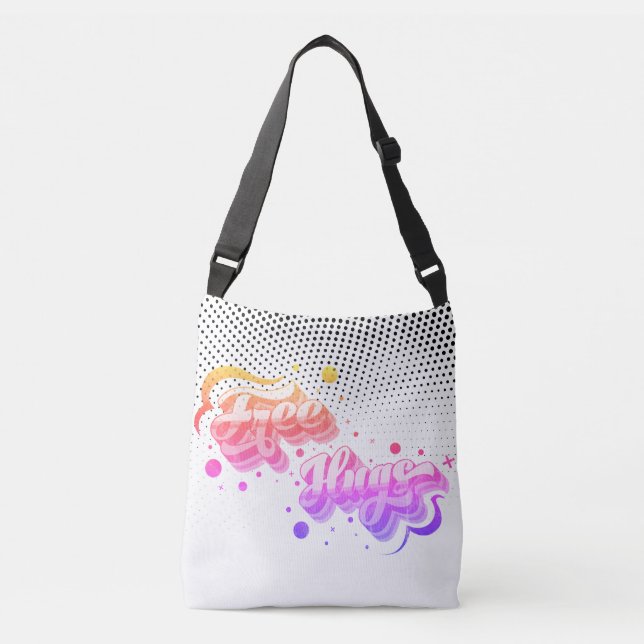Sac Ajustable Free Hugs - Deluxe Rainbow Dots Mix Edition (Devant)