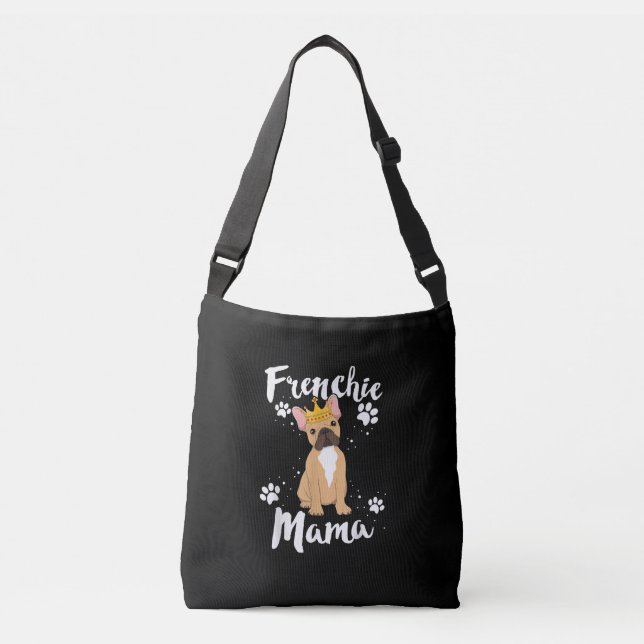 Sac Ajustable Frenchie Mama Femmes Mor Maman Amoureux des chiens (Devant)