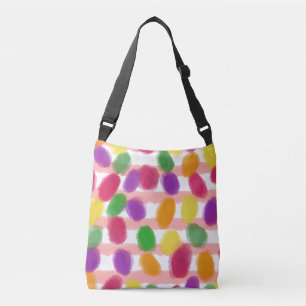 Sac Ajustable Friandises de Pâques en gelée rose rayées