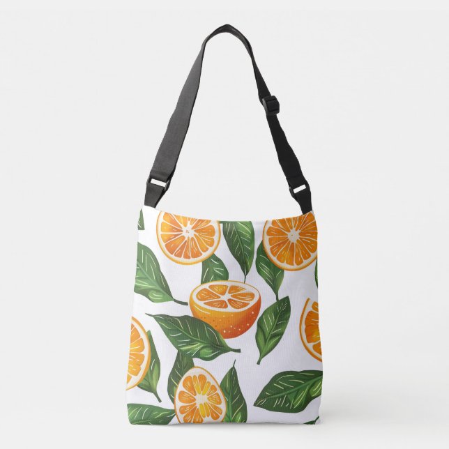 Sac Ajustable Fruit Botanique Orange Citrus Sans Couture (Devant)