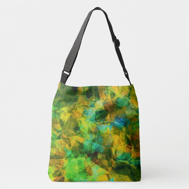 Sac Ajustable Funky Greens Moderne Conception abstraite (Dos)