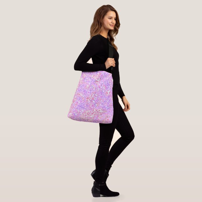 Sac Ajustable Funky Tourbillonnant Boho Hippie Marbre Abstrait c (Sur le modèle)