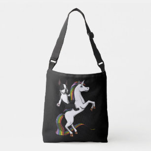 Sac Ajustable Funny Boston Terrier Chien équitation Unicorn