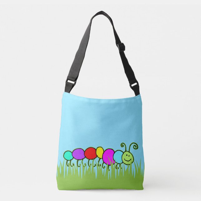 Sac Ajustable Funny Caterpillar Netty & grass (Devant)
