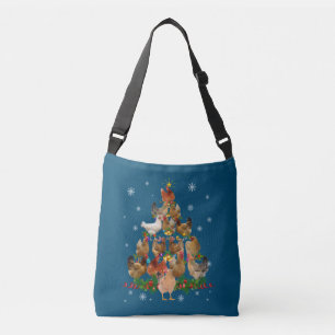 Sac Ajustable Funny Chicken Christmas Tree Pet Chicken Lover
