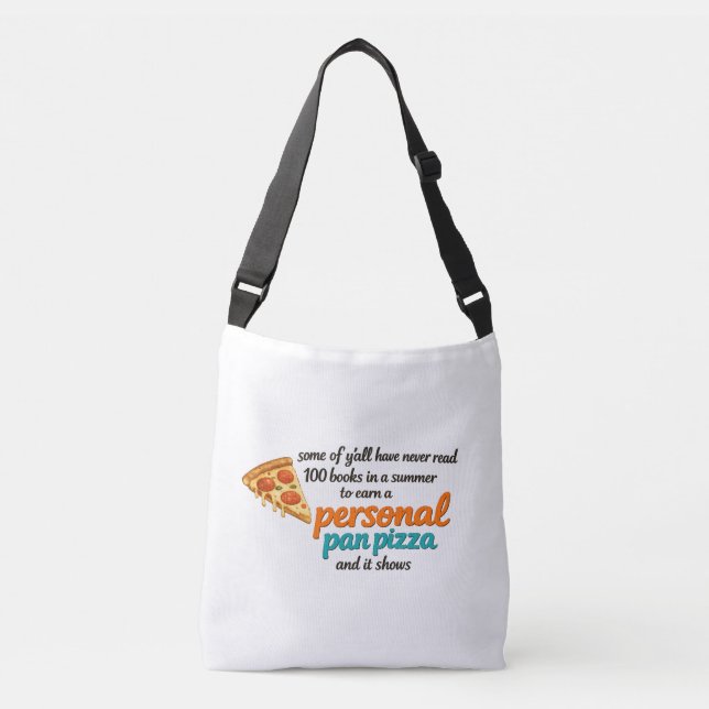 Sac Ajustable Funny Personal Pan Pizza Retro Lecture (Devant)