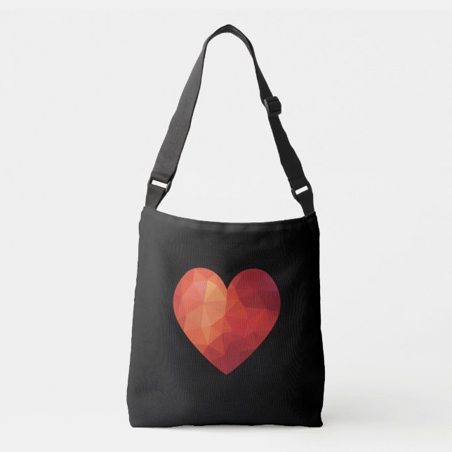 Sac Ajustable Futur 3d effet coeur brisé rouge (Devant)