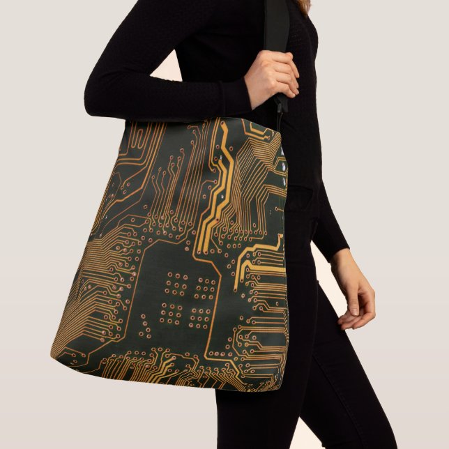 Sac Ajustable Geek Sortie carte circuit électronique orange PCB  (De près)