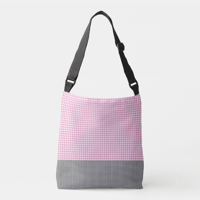 Sac Ajustable Gingham_Deep rose Gris-Emballage-Sac-Multi-SZ (Devant)