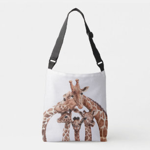 Sac Ajustable Giraffe Portrait de famille, Cute Safari Animaux F