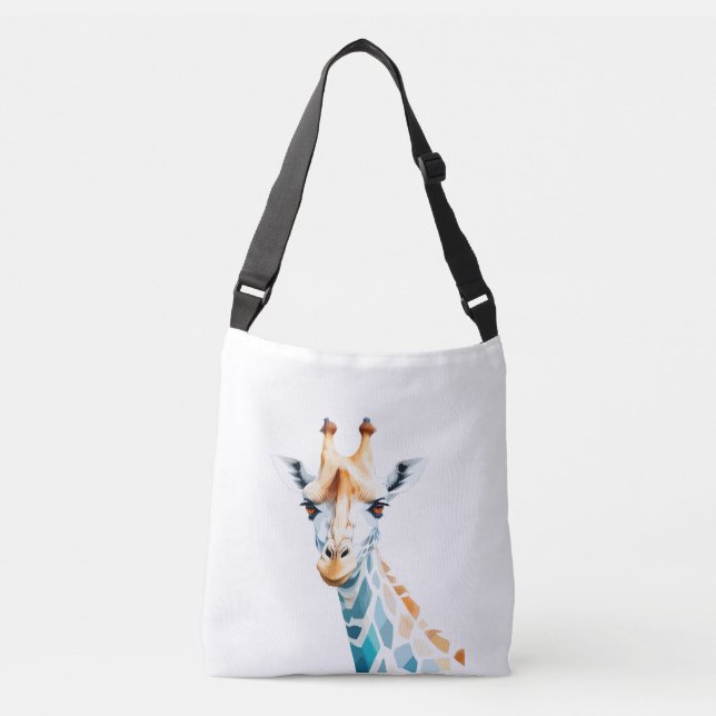 Sac Ajustable Giraffe Vector Art aux couleurs vives (Devant)
