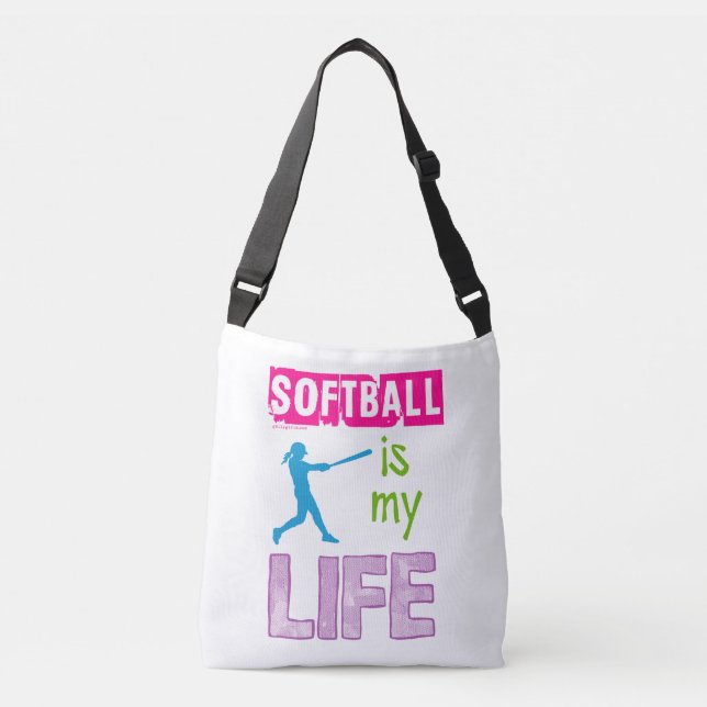 Sac Ajustable Golly filles - le base-ball est ma vie (Devant)