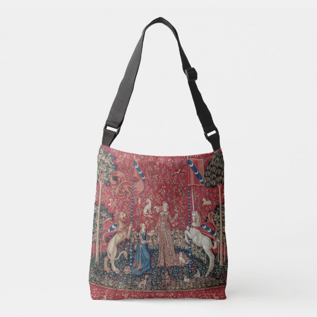 Sac Ajustable Goût de tapisserie médiévale Lady and Unicorn (Devant)