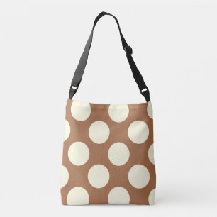 Sac Ajustable Grand design pois blanc sur brun