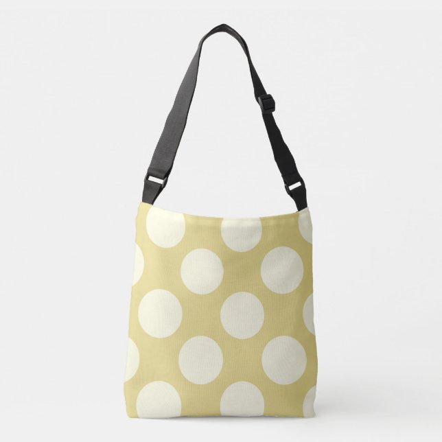Sac Ajustable Grand design pois blanc sur vert (Devant)
