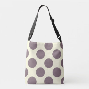 Sac Ajustable Grand pois violet design sur crème