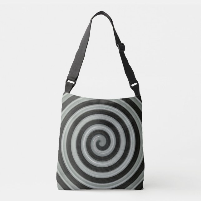 Sac Ajustable grande spirale noire et blanche (Devant)