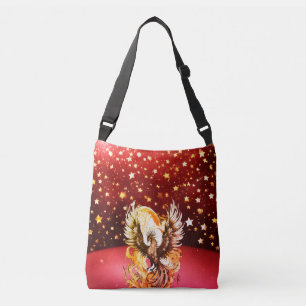 Sac Ajustable Grandes étoiles colorées sur un Arrière - plan rou