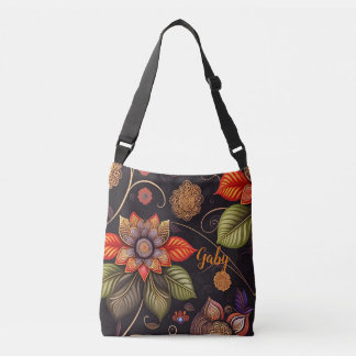 Sac Ajustable grandes fleurs avec motifs nobles