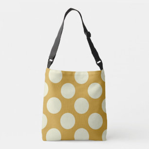 Sac Ajustable Grands cercles verts pois design sur jaune