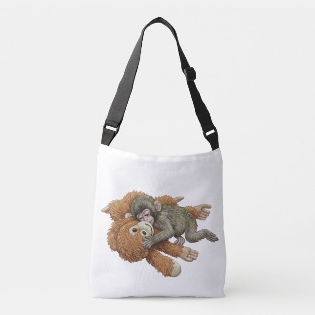 Sac Ajustable Graphisme de Monkey Punch, bébé singe orang-outan  (Devant)
